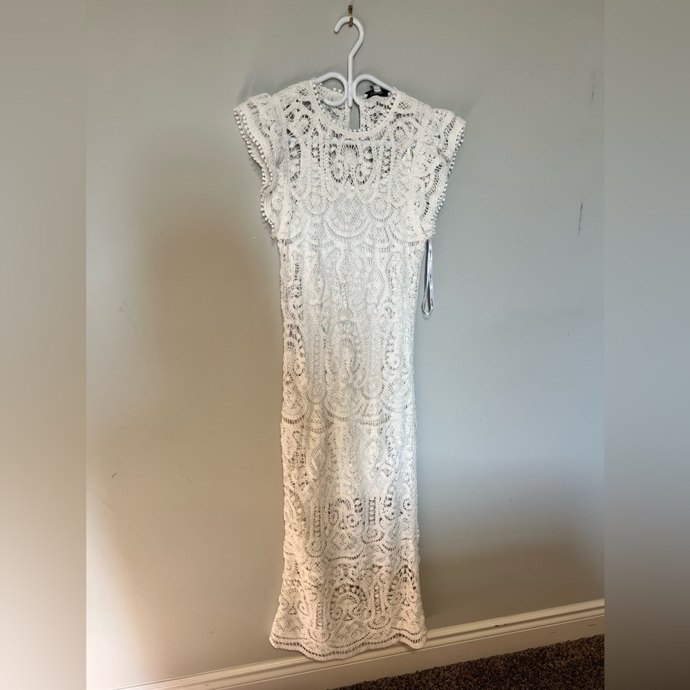 Ever New Ivory Lace Midi Dress